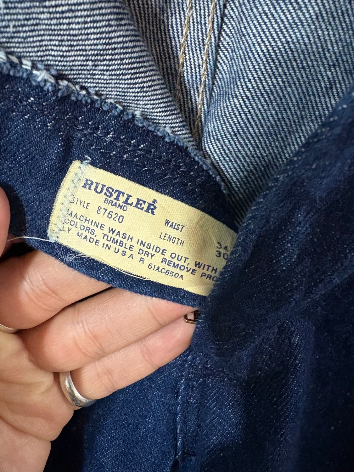 70-80’s USA Rustler Denim pant. 상품이미지4
