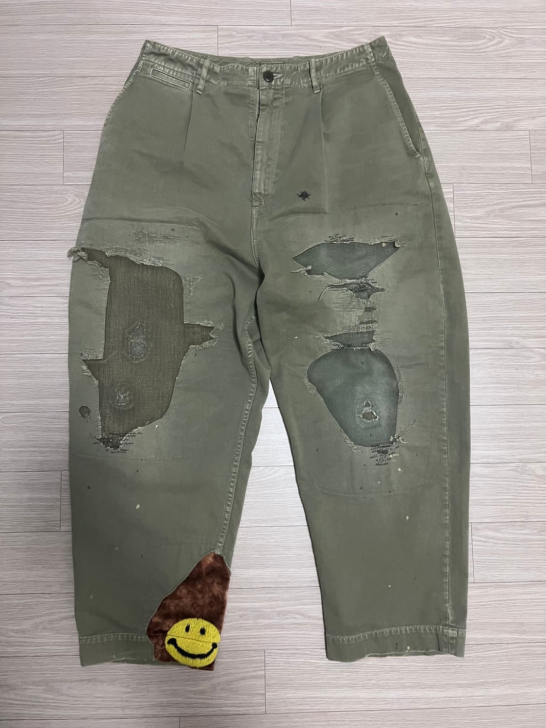 캐피탈 카츠라기 팬츠 구형 카키 4사이즈 상품이미지1