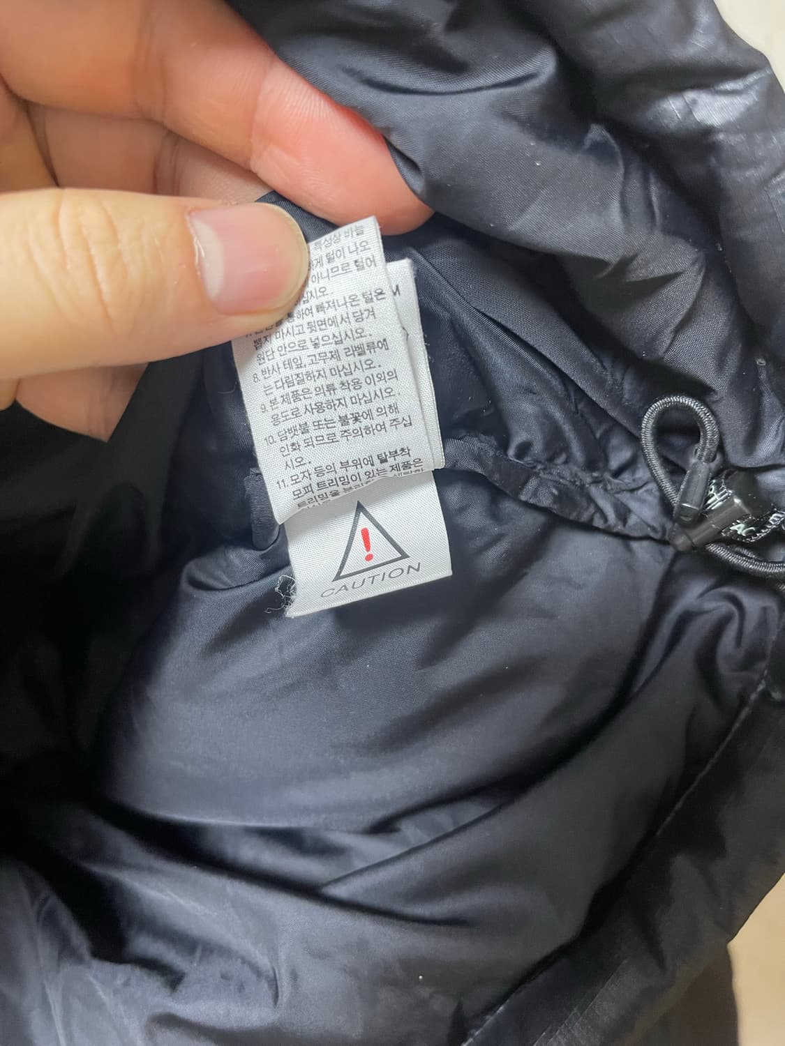 노스페이스 눕시 구스다운 패딩자켓 블랙 95 상품이미지10