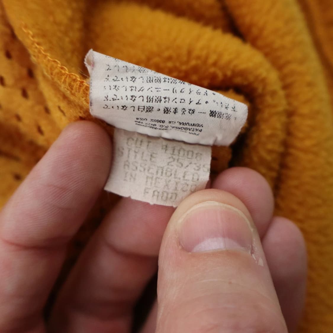 90s 파타고니아 신칠라 마수피얼 플리스 풀오버 망고 오렌지 상품이미지8