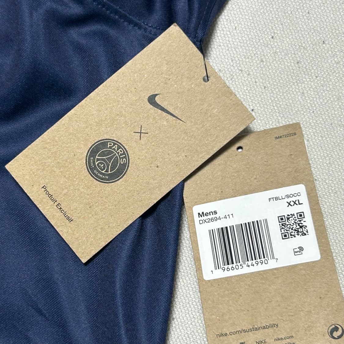 2XL 새상품 나이키 파리생제르망 23-24 유니폼 No.7 음바페  상품이미지7