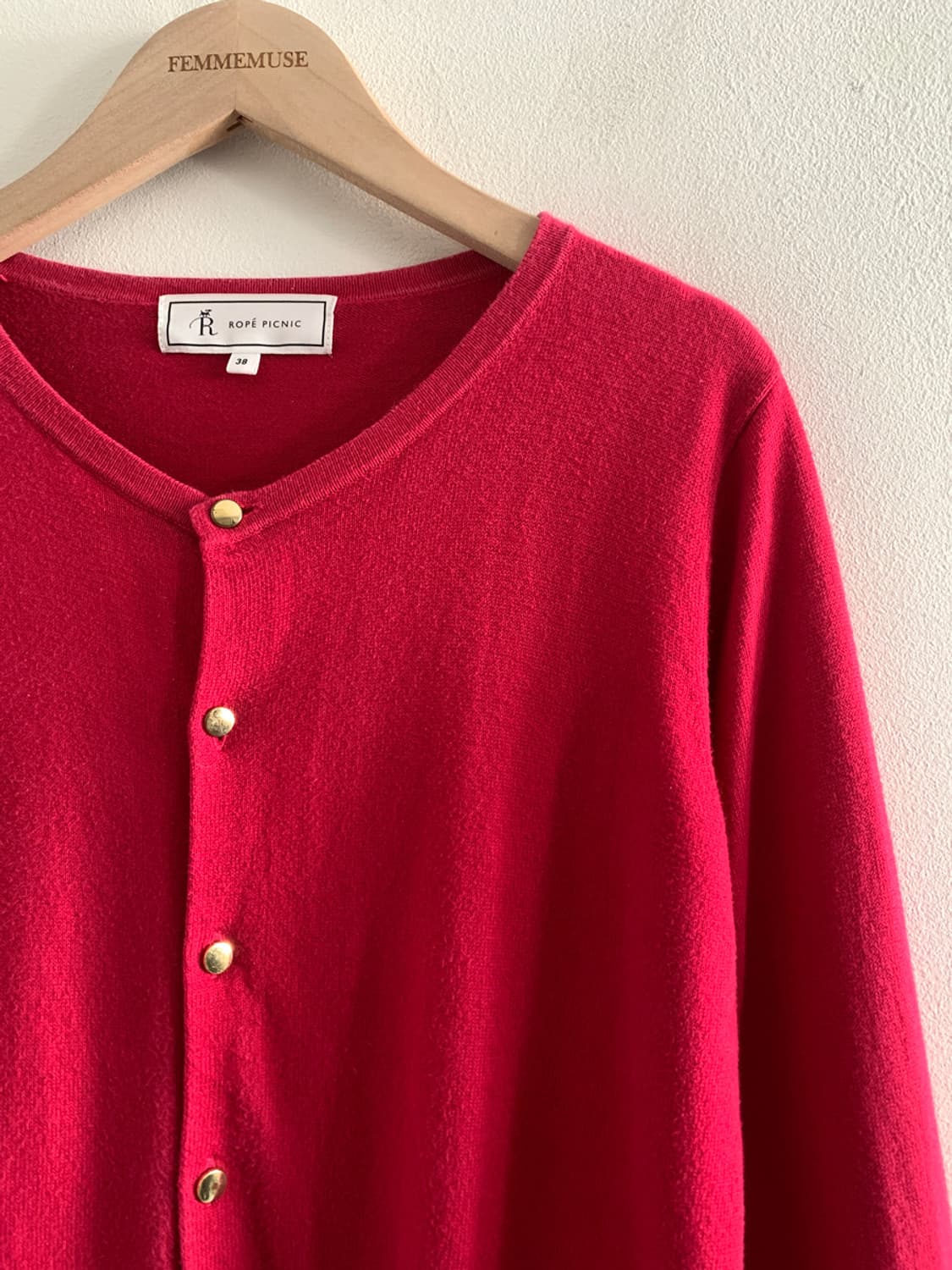(Vintage)Gold Button Cardigan 상품이미지5
