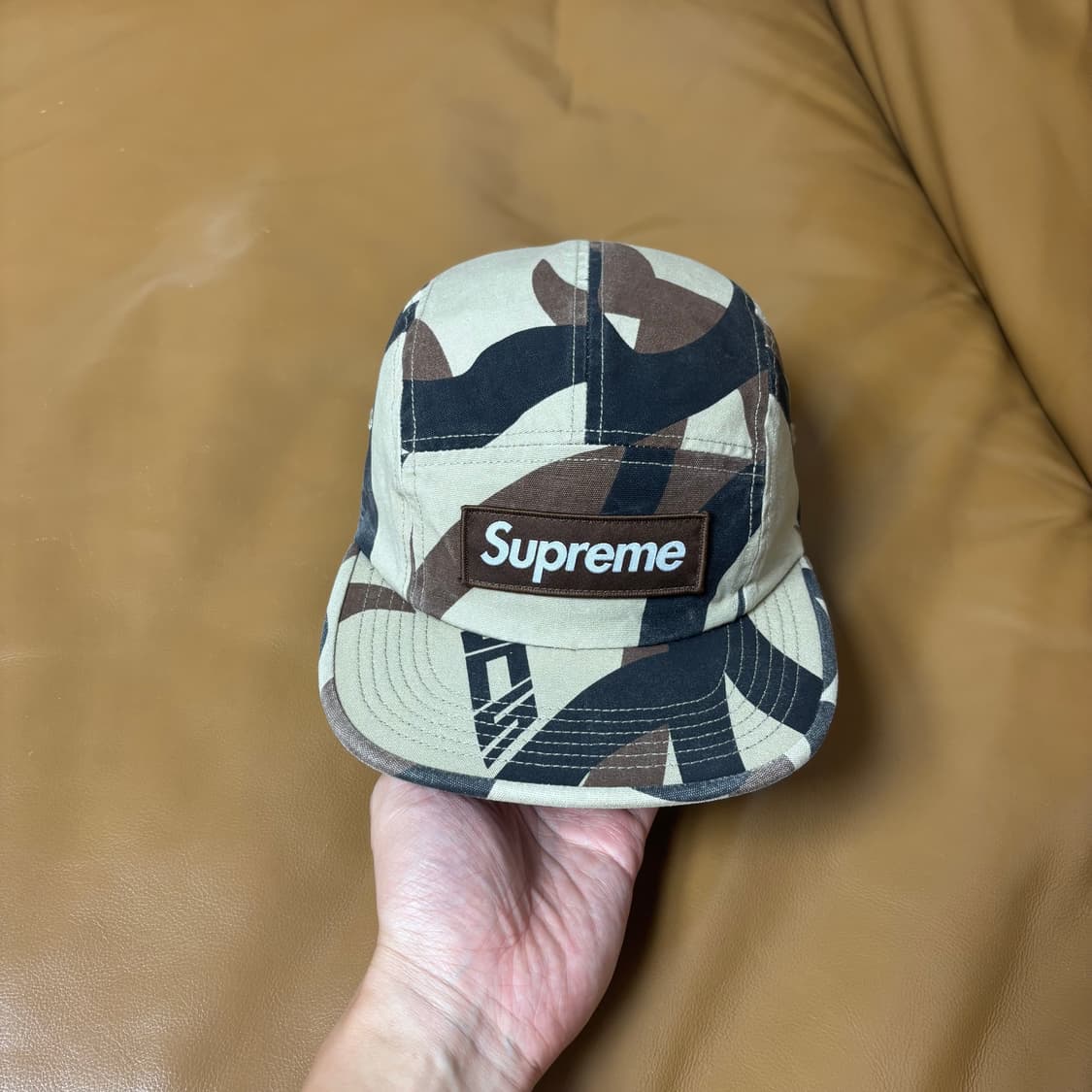 Supreme 슈프림 워시드 카모 탄 캠프캡 모자 Washed Camo 상품이미지2