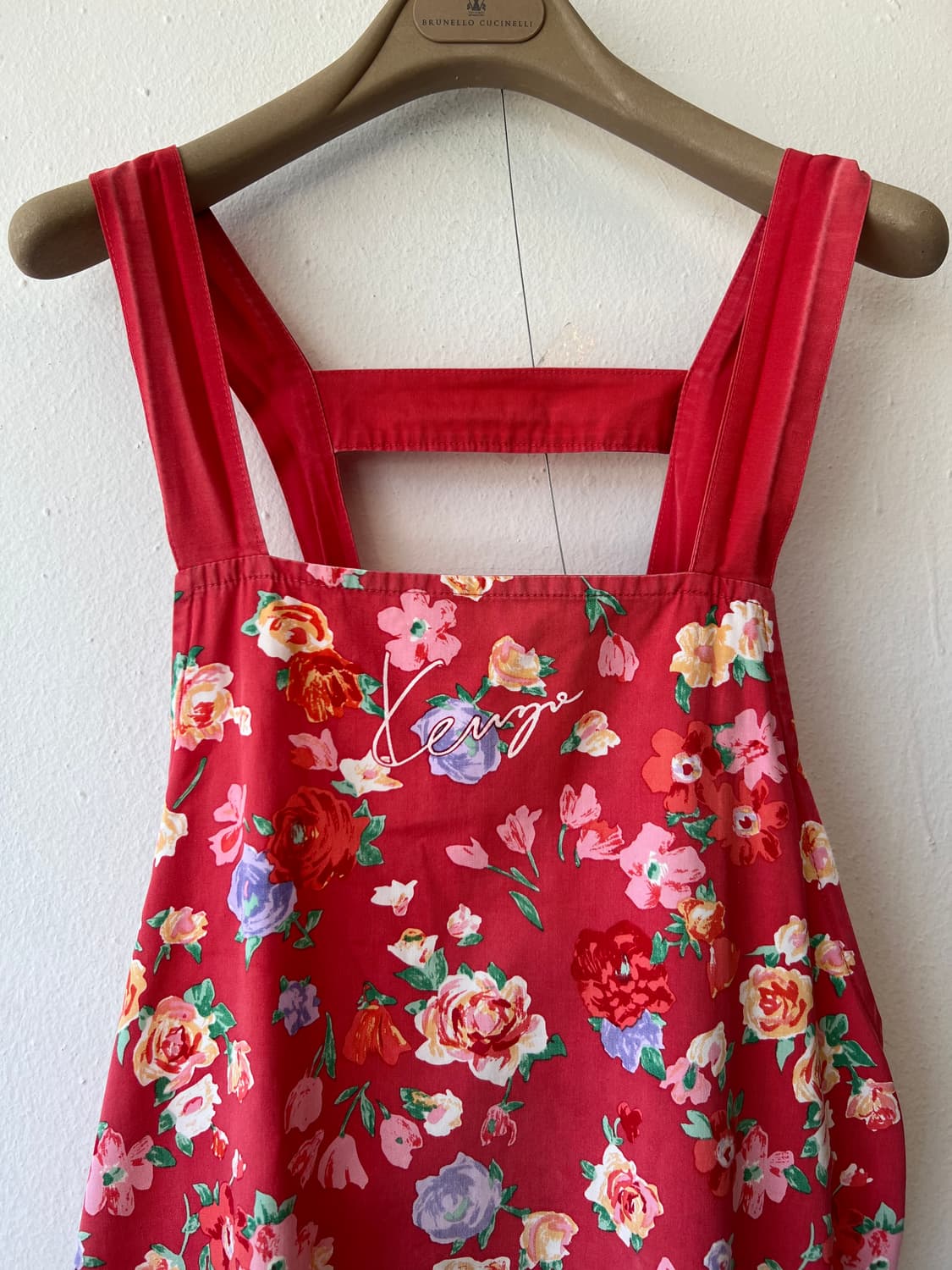 겐조 일본수입 홈웨어 레드플라워 에이프런 앞치마 상품이미지3