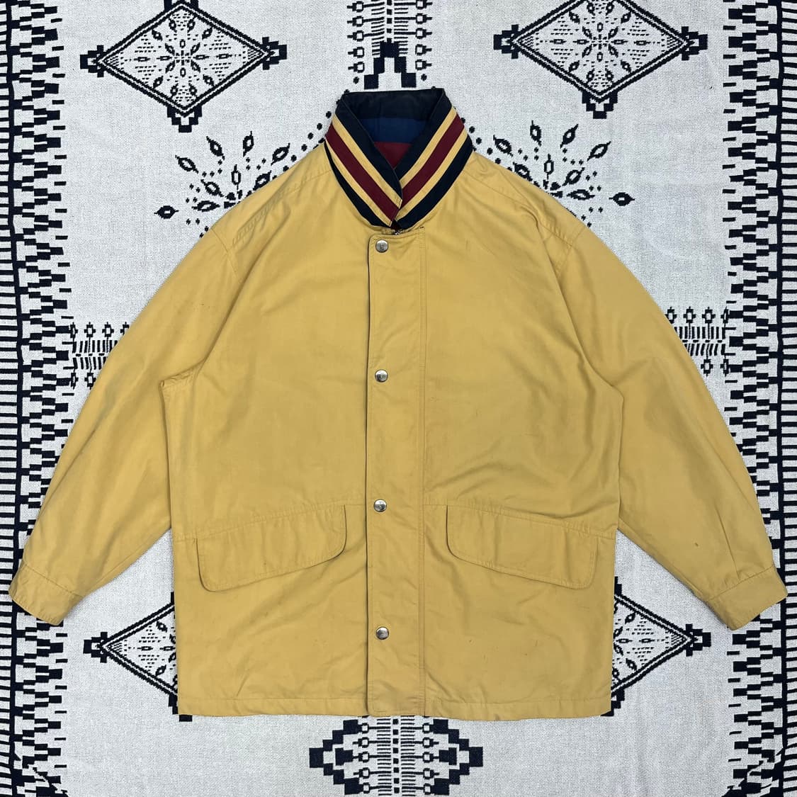 [L] 입생로랑 카라 배색 야상 자켓 상품이미지1