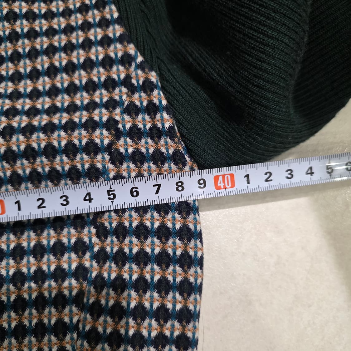 듀엘 배색 니트 원피스 55 상품이미지10