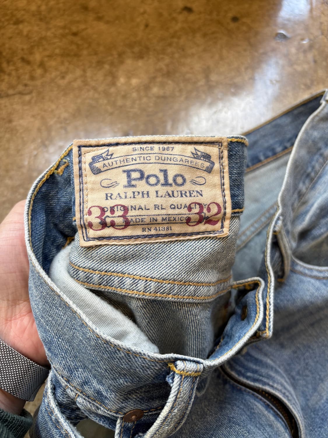 폴로 Authentic Dungarees 셀비지 데님 상품이미지5
