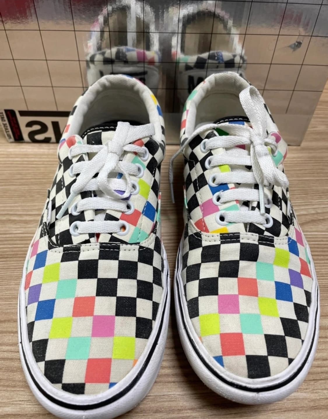 VANS X MOMA 반스 모마 컴피쿠시 에라 멀티체크 운동화 265cm 상품이미지2