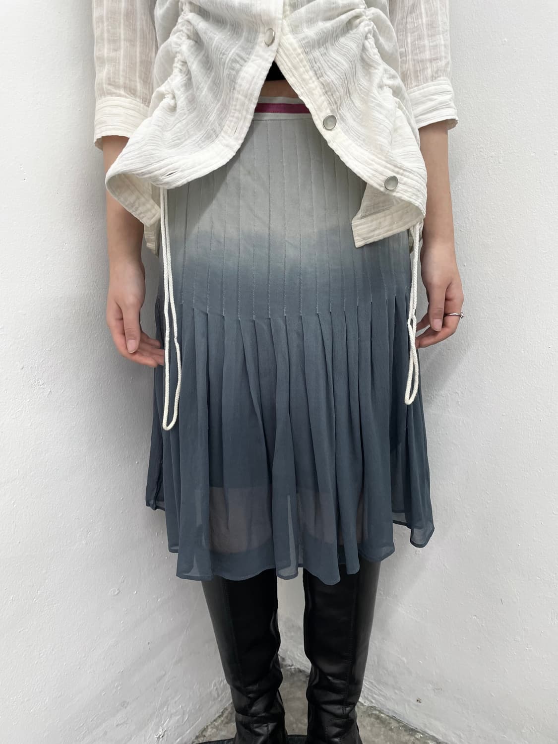 페어리 실크 그라데이션 스커트 상품이미지2