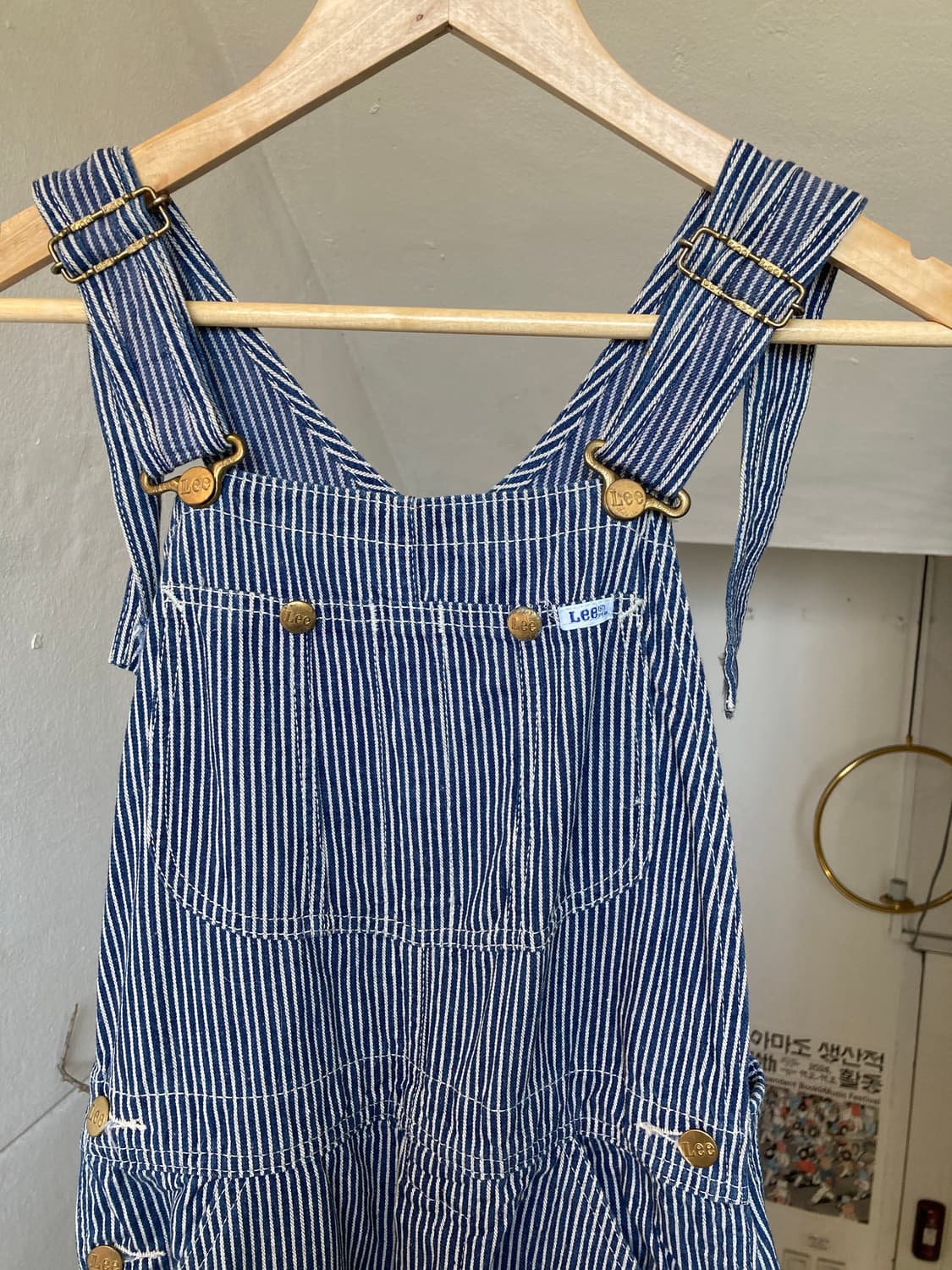 리 LEE 스트라이프 멜빵 팬츠 상품이미지2