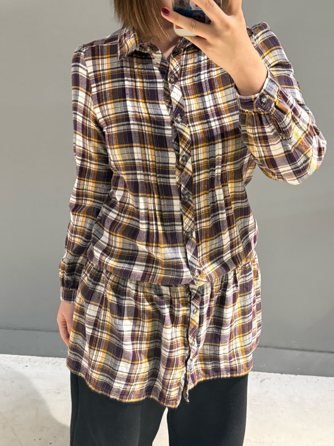 kawaii check pattern one-piece 상품이미지2