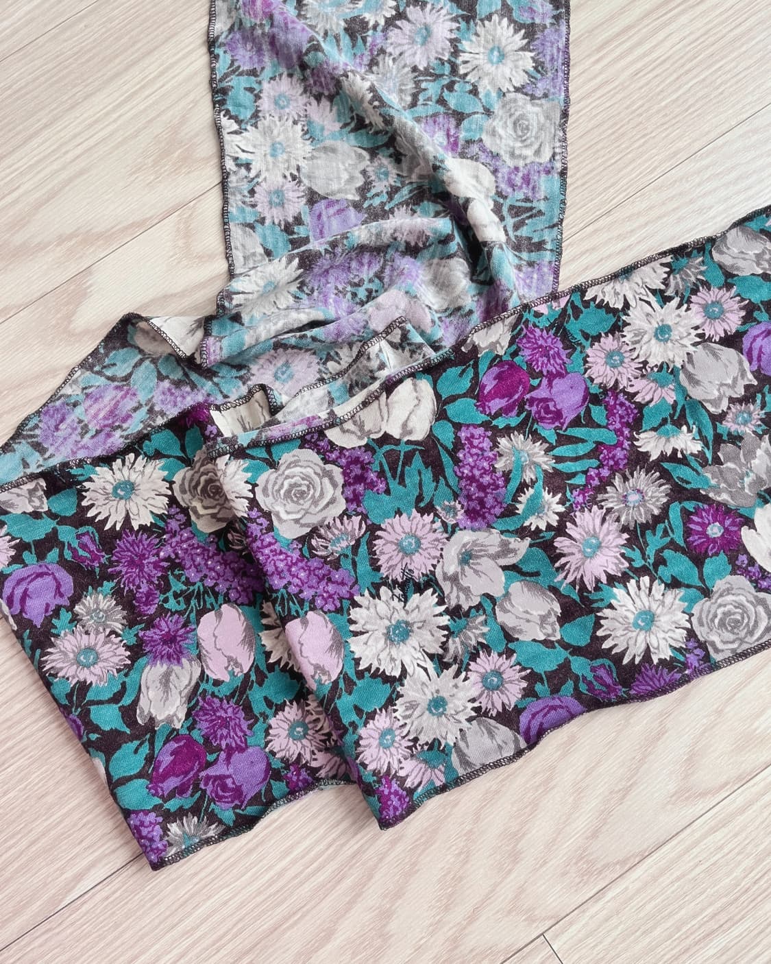 보라 꽃 모리걸 스카프 상품이미지3