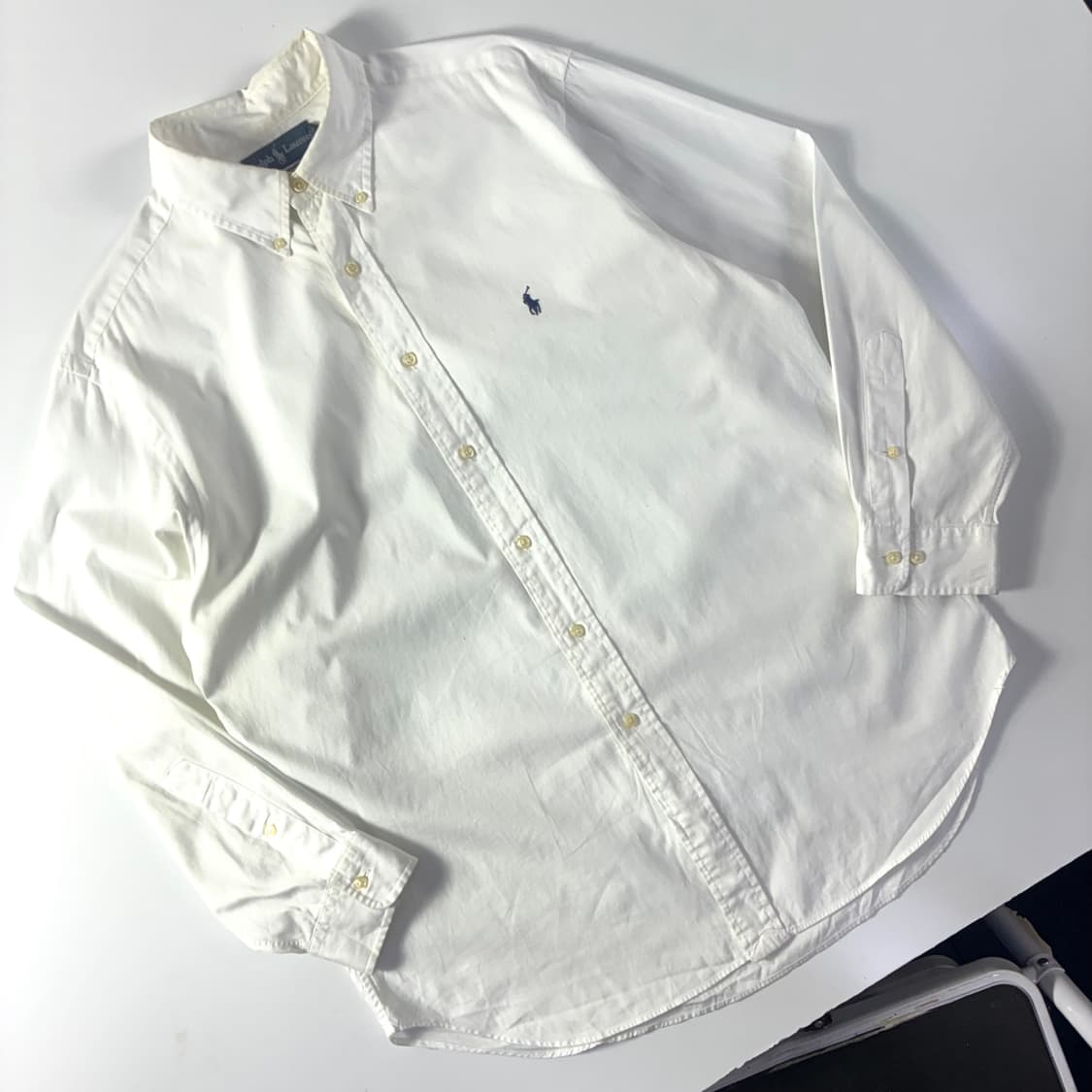 Polo  폴로 랄프로렌 자수 코튼 화이트 옥스퍼드 셔츠  상품이미지2
