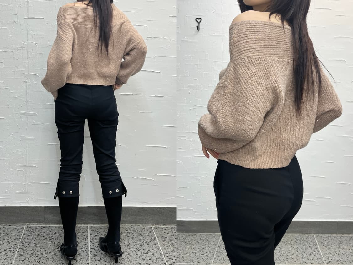 twinkle off-shoulder knit 상품이미지3