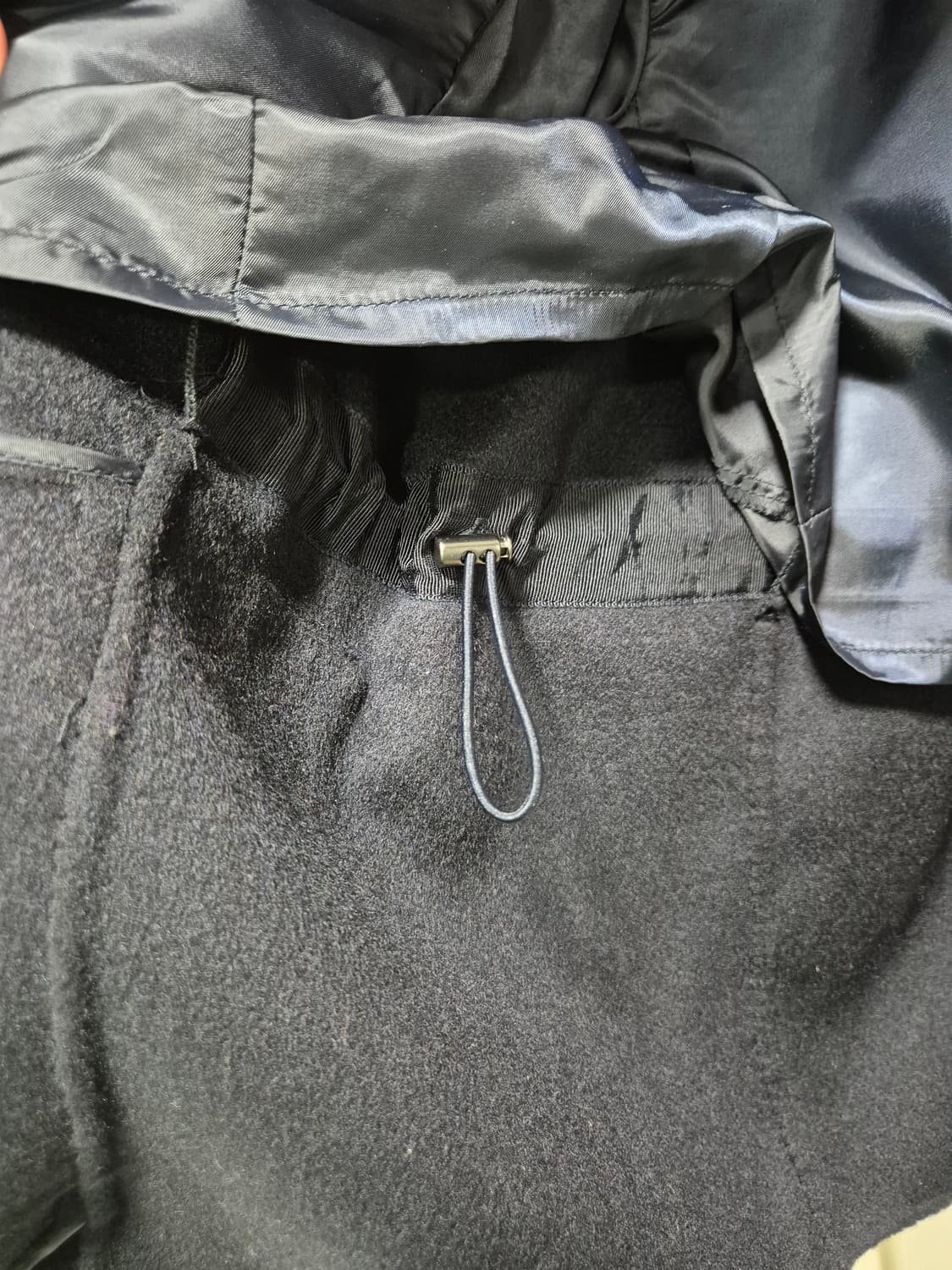 스튜디오럭스. 다크네이비 핸드메이드 코트 상품이미지9