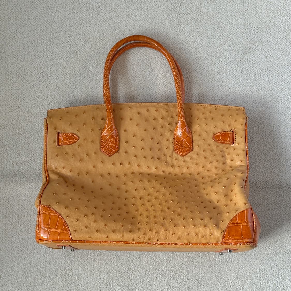 타조 가죽 토트백 상품이미지3