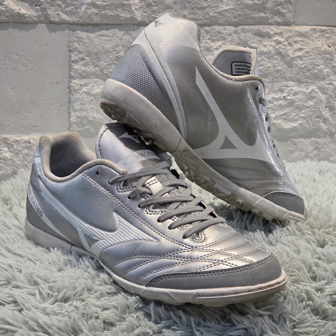 1a-2: 미즈노 모나르시다 네오 TF 실버 풋살 축구화(235) 상품이미지4