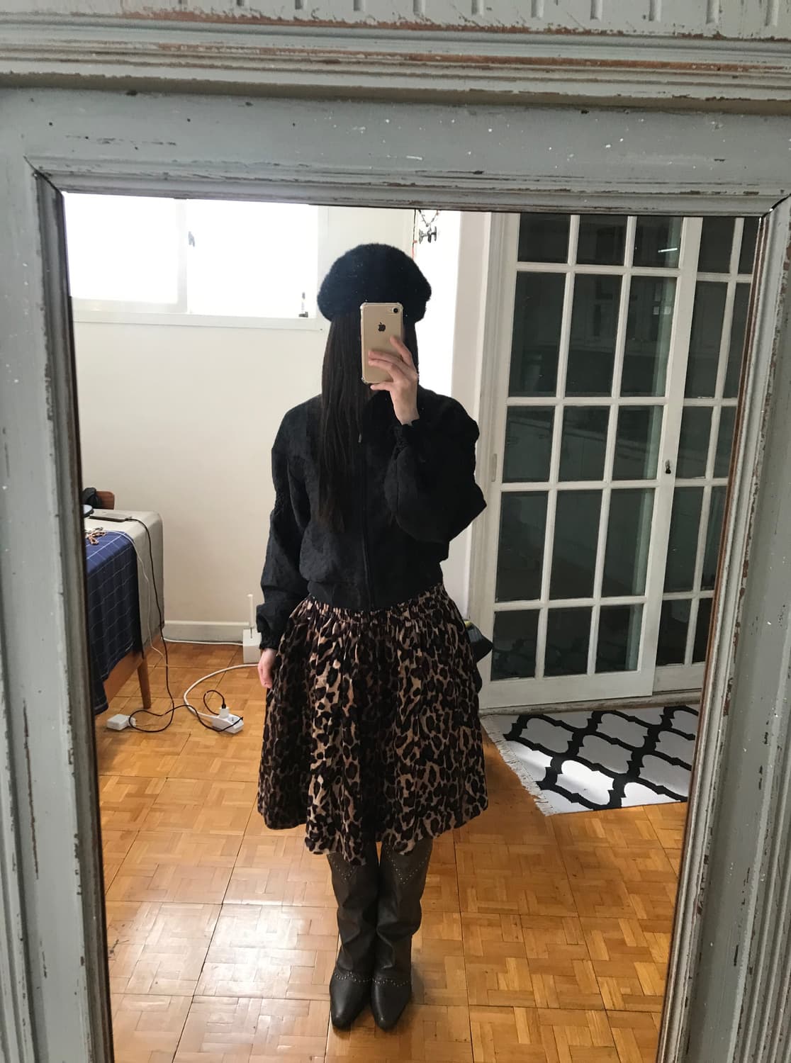 vintage angora beret hat 상품이미지7