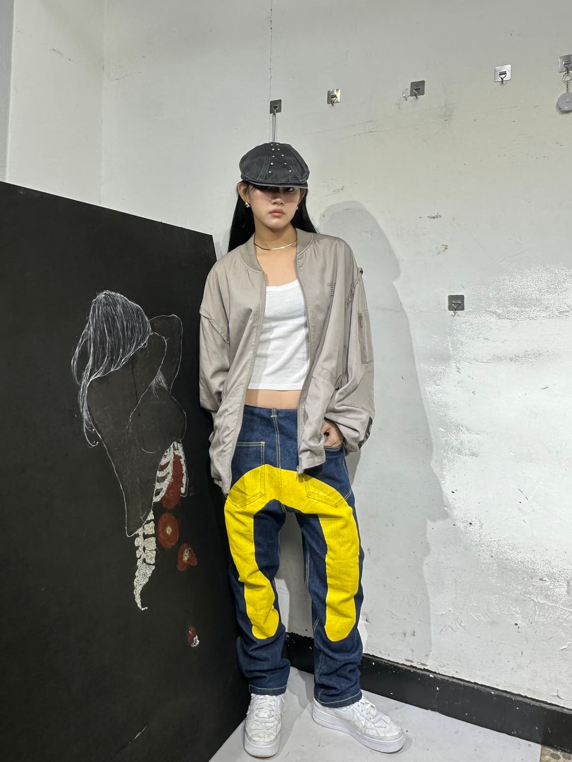 언더커버 콜라보 ma-1 스카잔 해골 자켓 상품이미지1