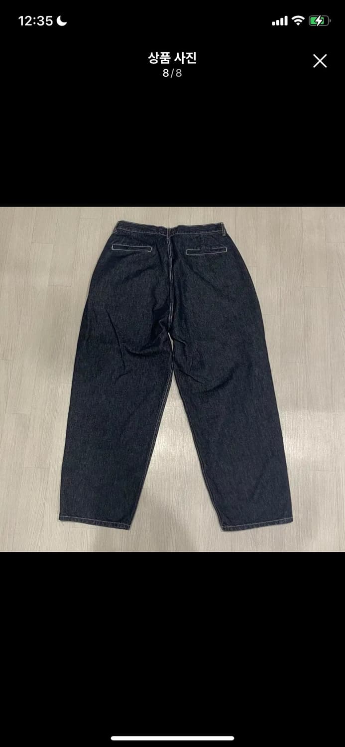 후브스 투턱 벌룬 데님 팬츠 [블루] M 상품이미지8