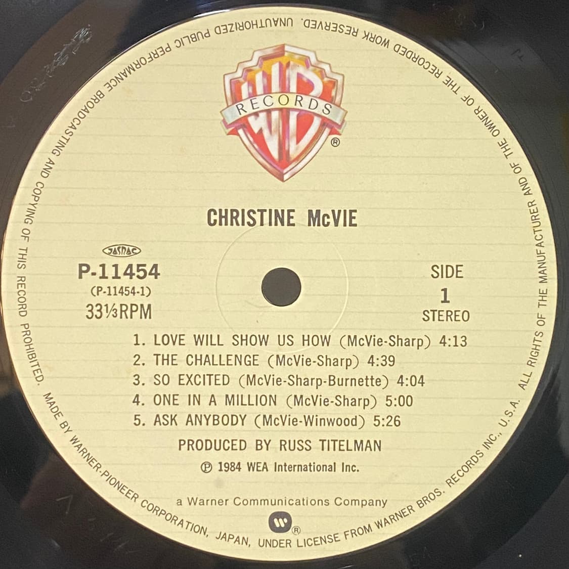 (LP-초민트시리즈) Christine McVie - Christine 상품이미지4