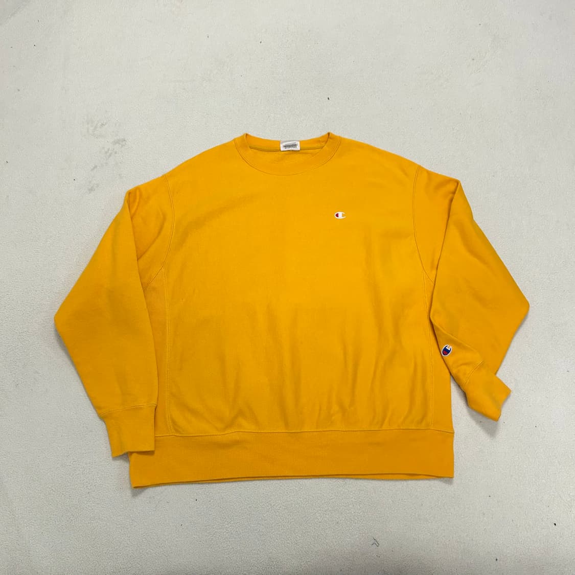 Champion reverse weave yellow sweatshirt 상품이미지4
