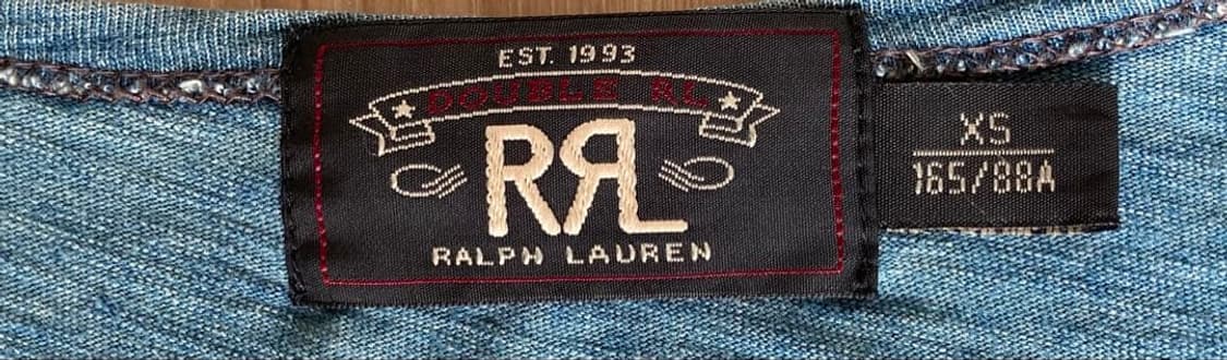 RRL 더블알엘 인디고 브이넥 티셔츠 상품이미지3