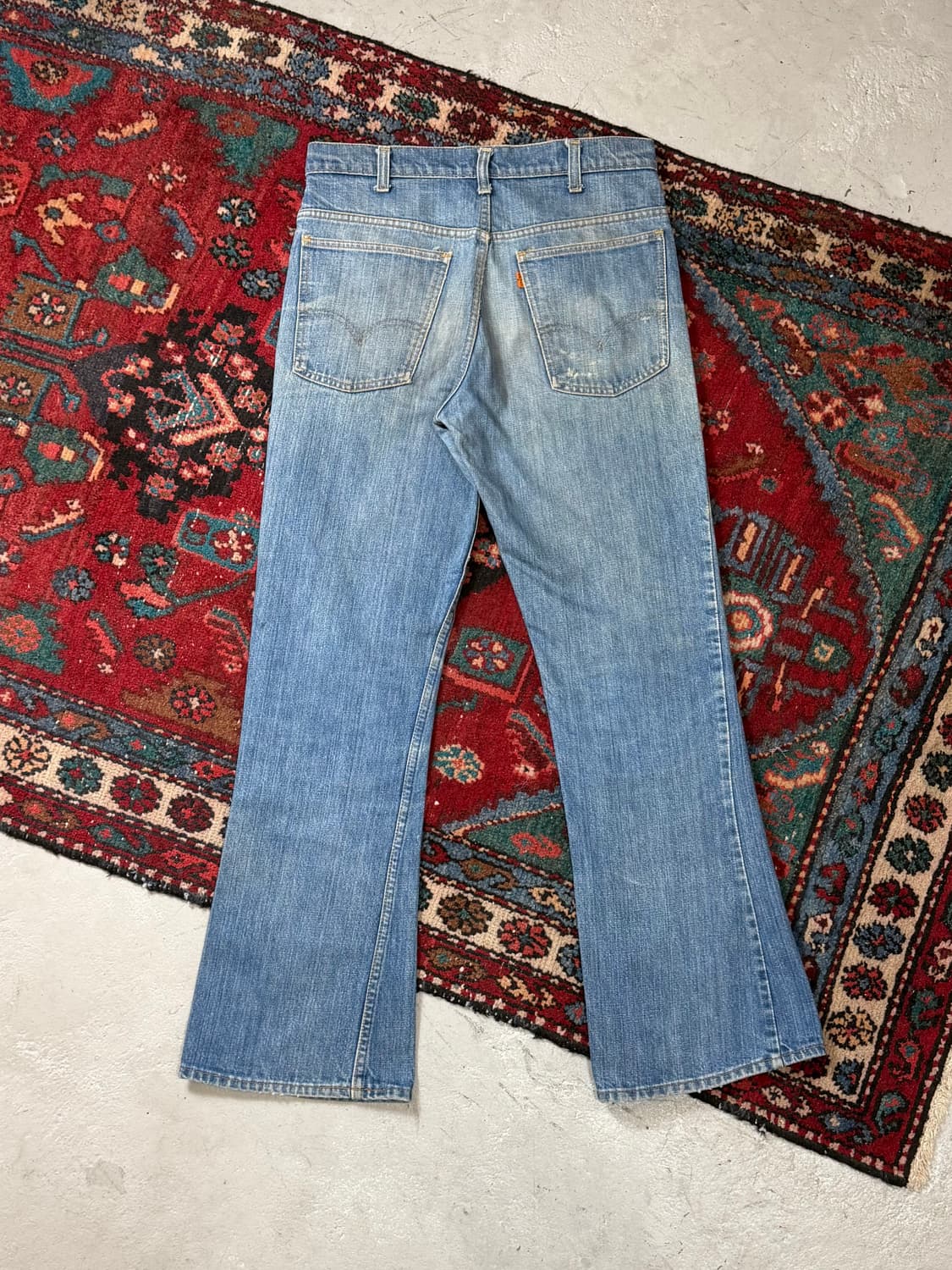 80's USA Made 빈티지 리바이스 646 벨바텀 부츠컷 오렌지탭 상품이미지4