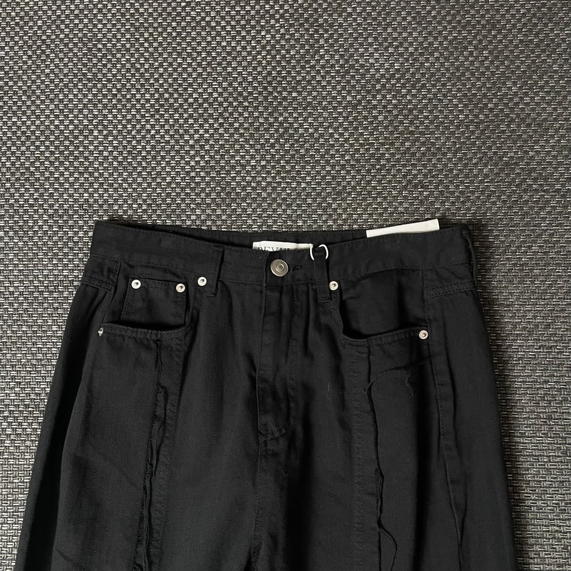 (32) 디벨롭 블랙 데미지 포인트 데님 팬츠 L 상품이미지3