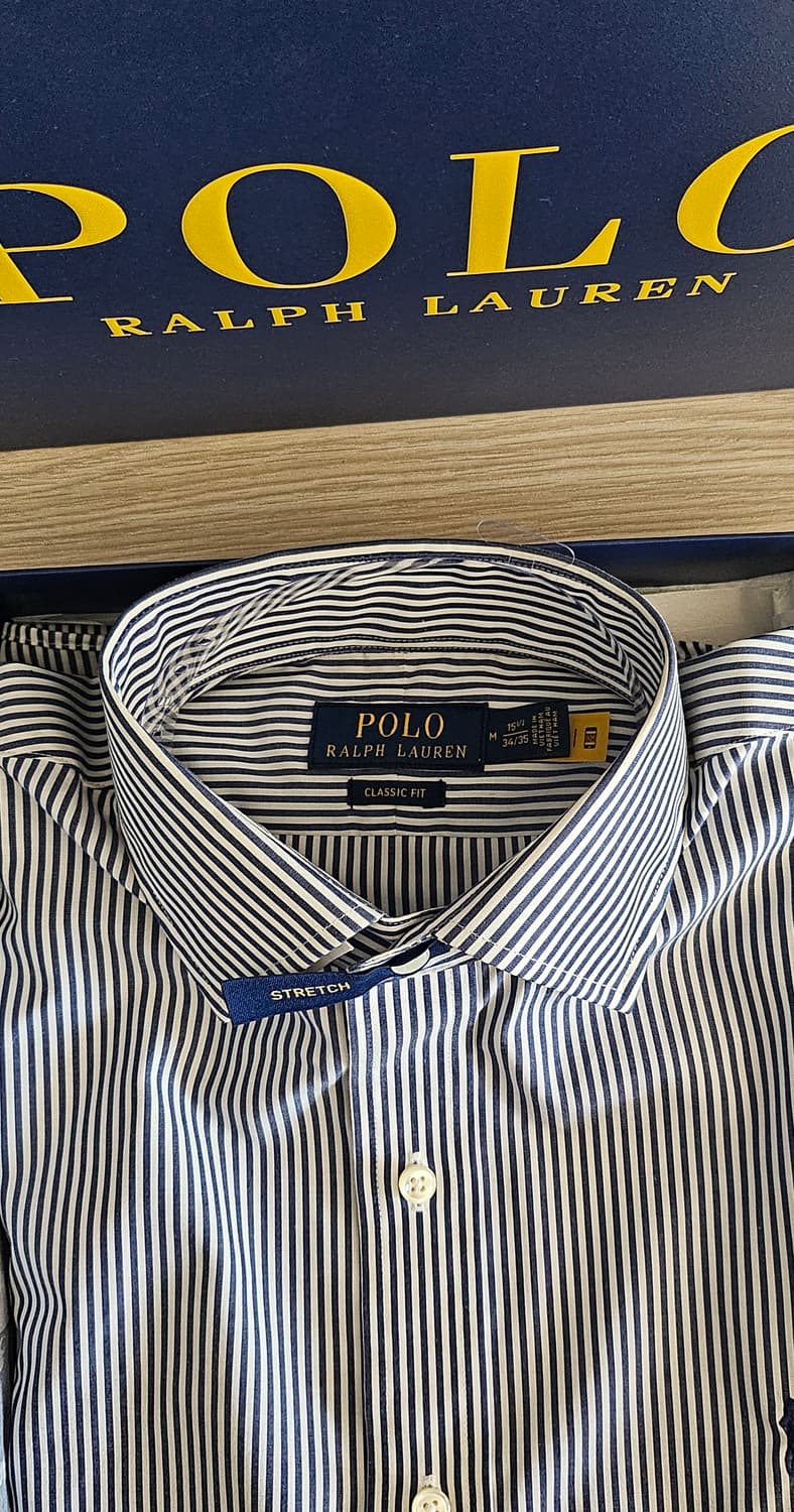 [백화점 정품] 폴로 랄프로렌 클래식핏 스트라이프셔츠 M(한국 100) 상품이미지4