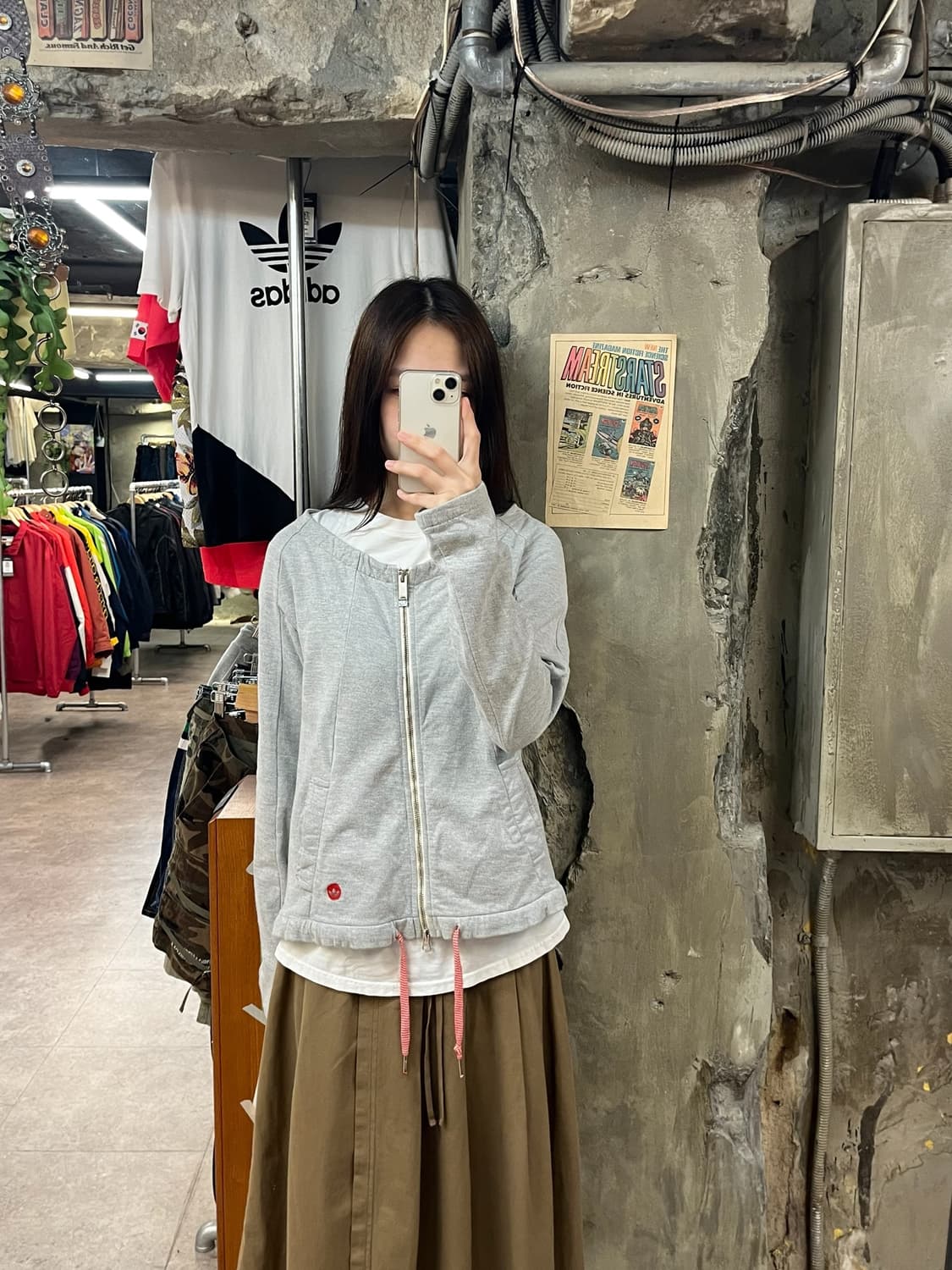 아디다스 집업 그레이 90 #csz1489 상품이미지2