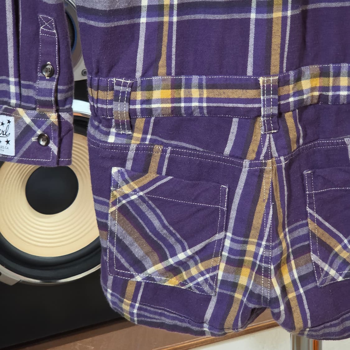 JPN 엑스걸 퍼플 체크 하프 점프슈트 상품이미지7