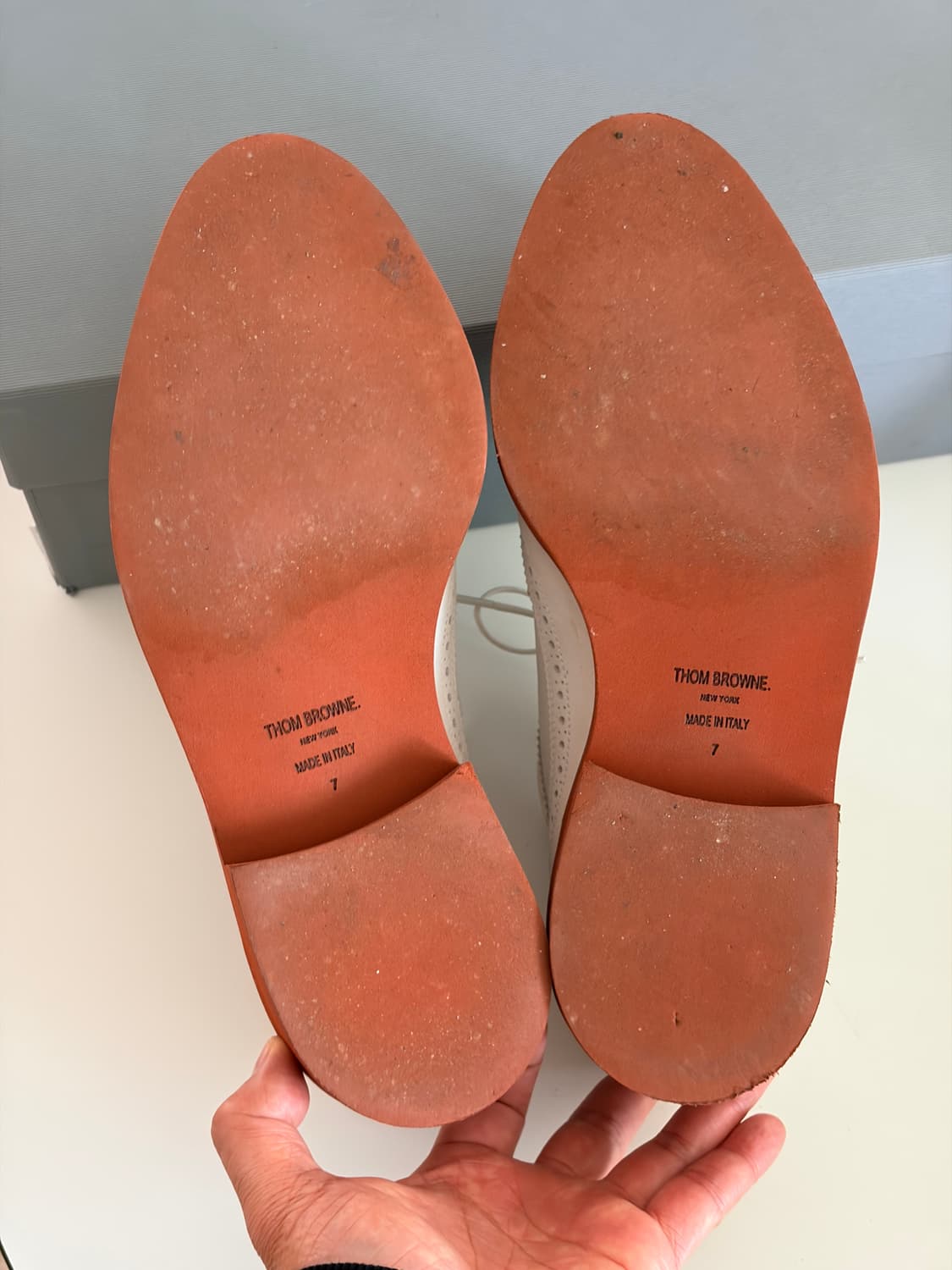 톰브라운 남성 RWB 스트라이프 브로그 로퍼 슈즈 7사이즈 상품이미지5