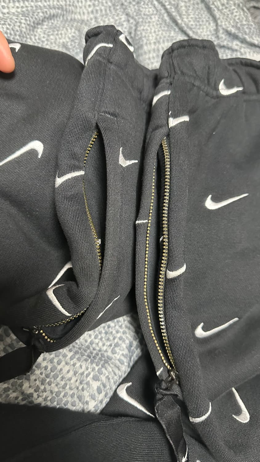 [M] 나이키랩 lab 스우시 로고 스웨트팬츠 블랙 상품이미지2