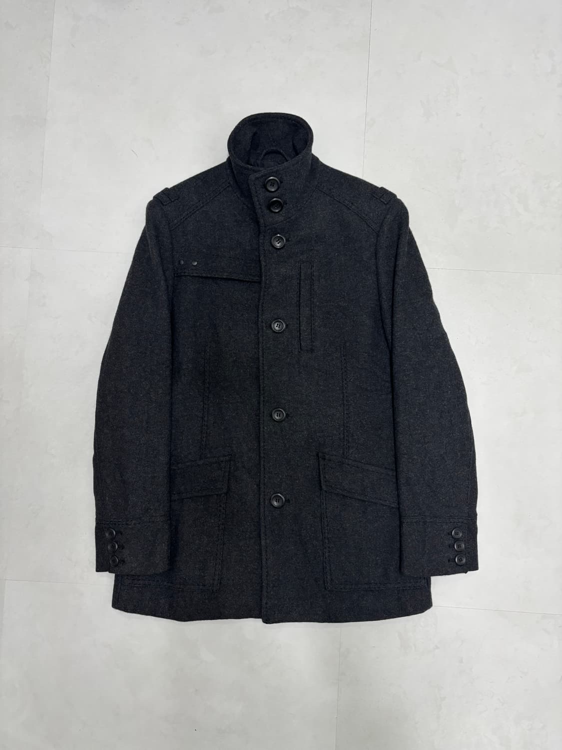 HIGH NECK WOOL JACKET 상품이미지1