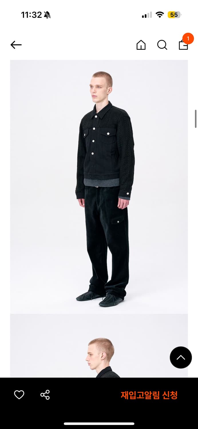 애니타임로릭 ZINNIA MIX 자켓 블랙 상품이미지3