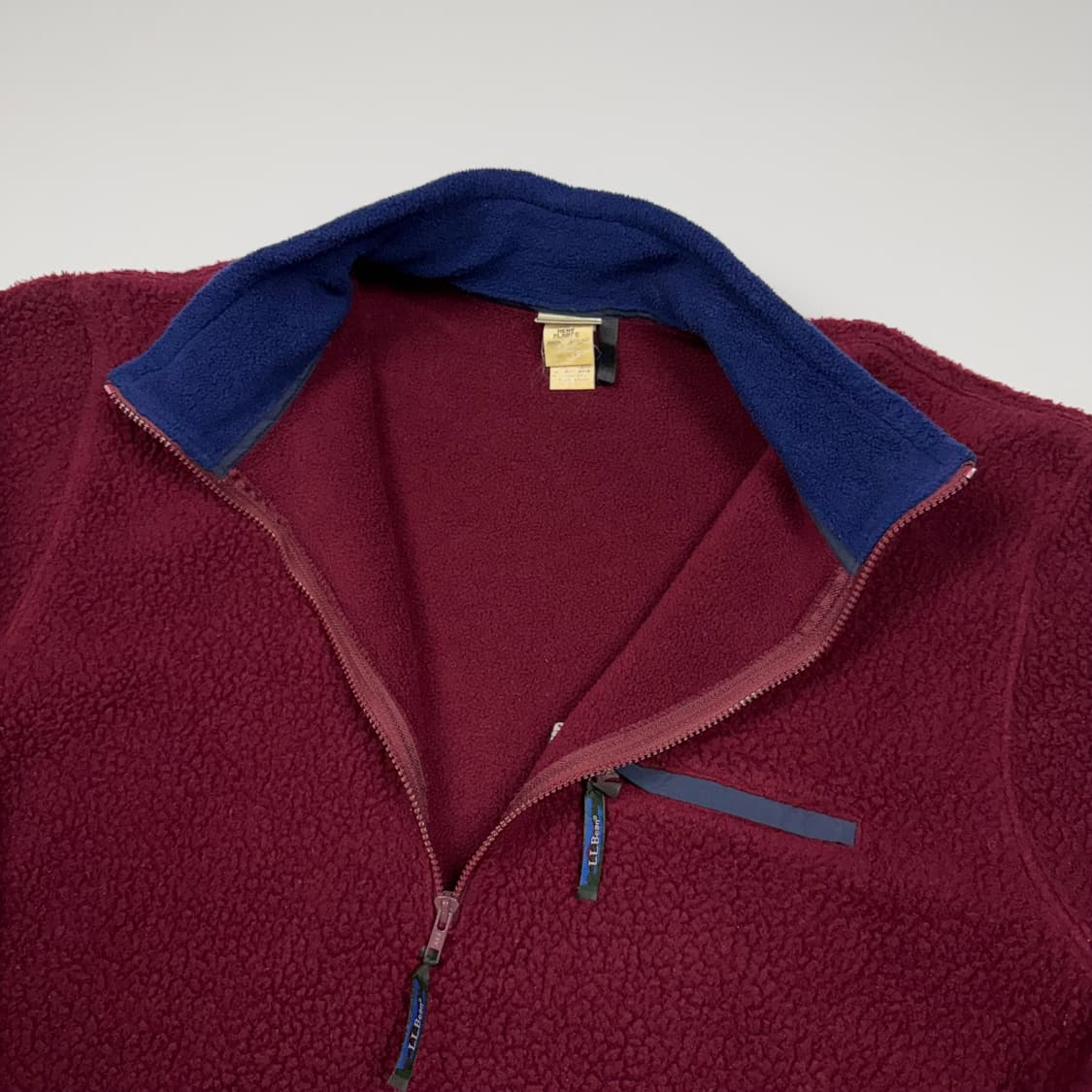 (110) 80s 엘엘빈 헤비 플리스 풀오버 레드 상품이미지6