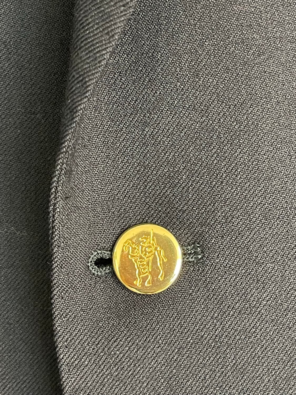 버버리 런던 영국판 네이비 금장 투버튼 블레이저100 상품이미지3