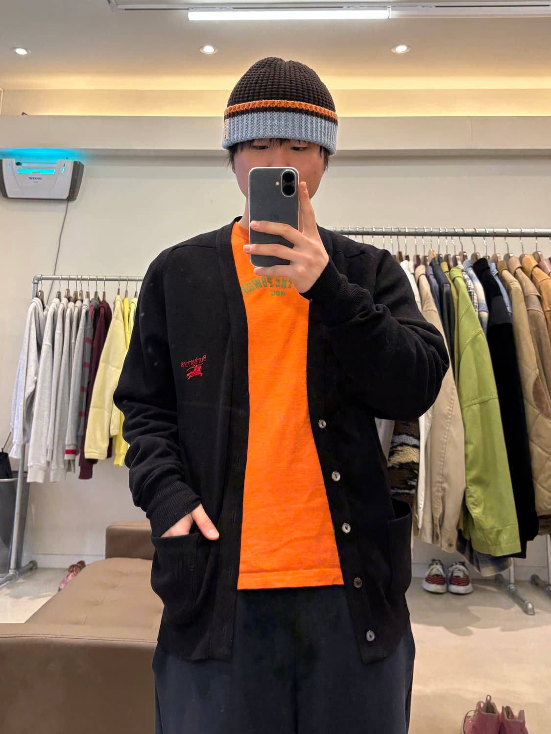 00s 버버리 브이넥 가디건 상품이미지8