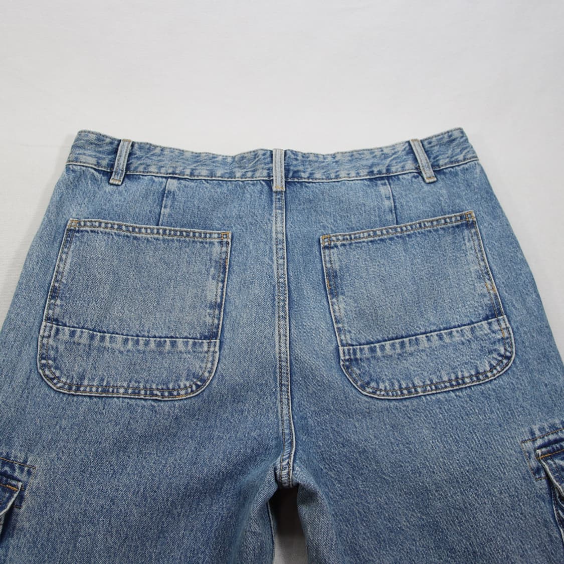 (착용컷) ZARA 데님 카고 팬츠 (남성용 34) 상품이미지8