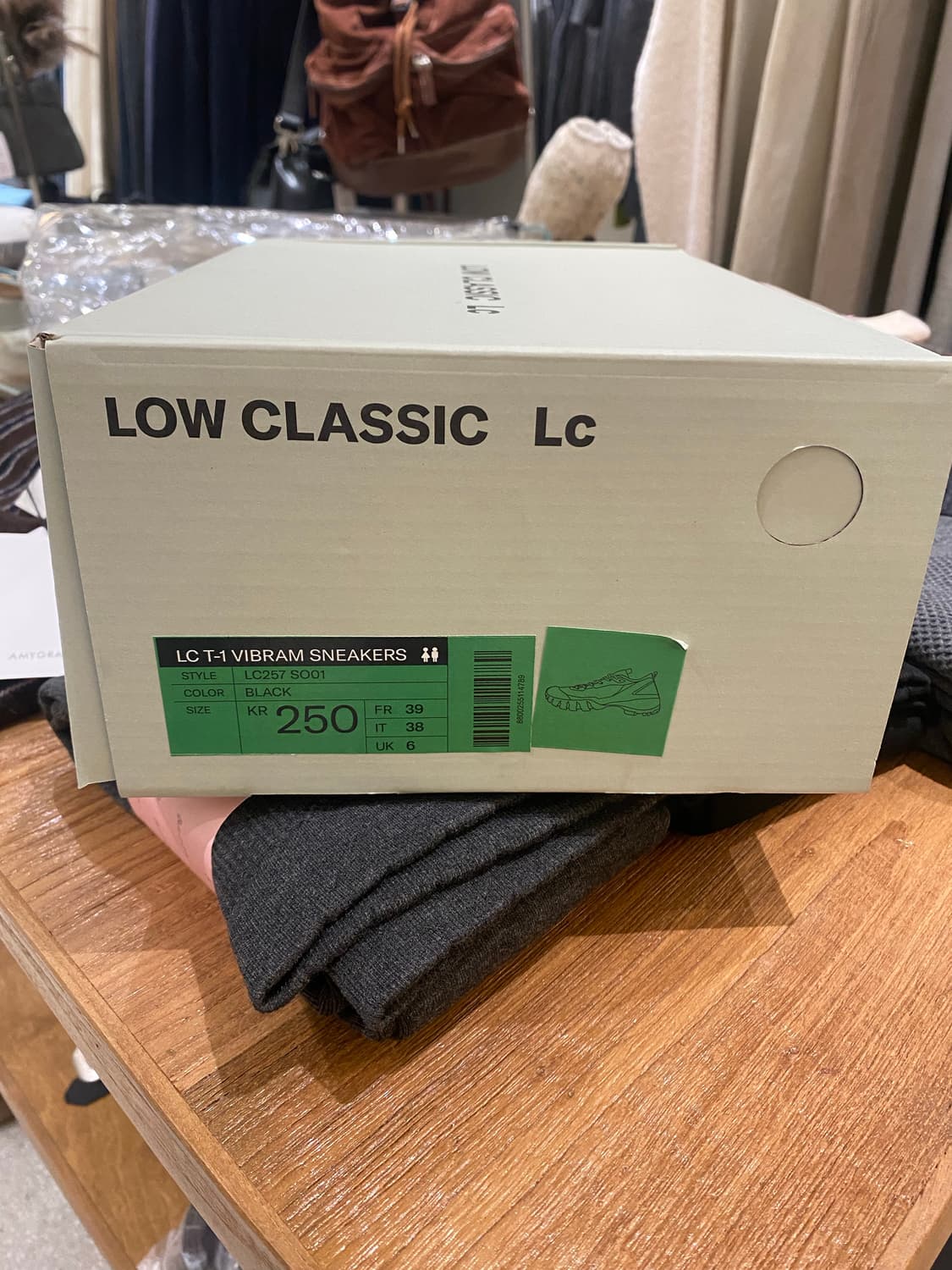 로우클래식 비브람 스니커즈 블랙250 상품이미지4