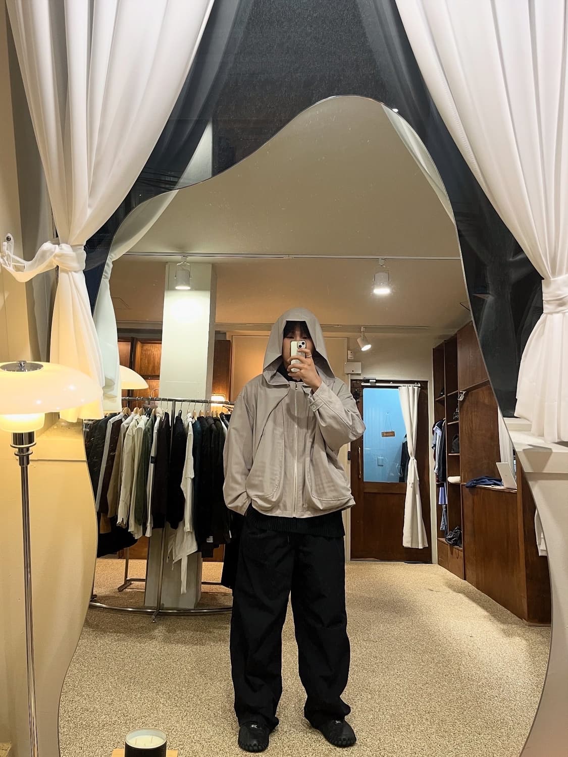 23FW JiyongKim 지용킴 드레이프 후드 자켓 상품이미지2
