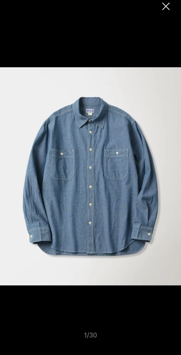 브론슨 샴브레이 셔츠 상품이미지1