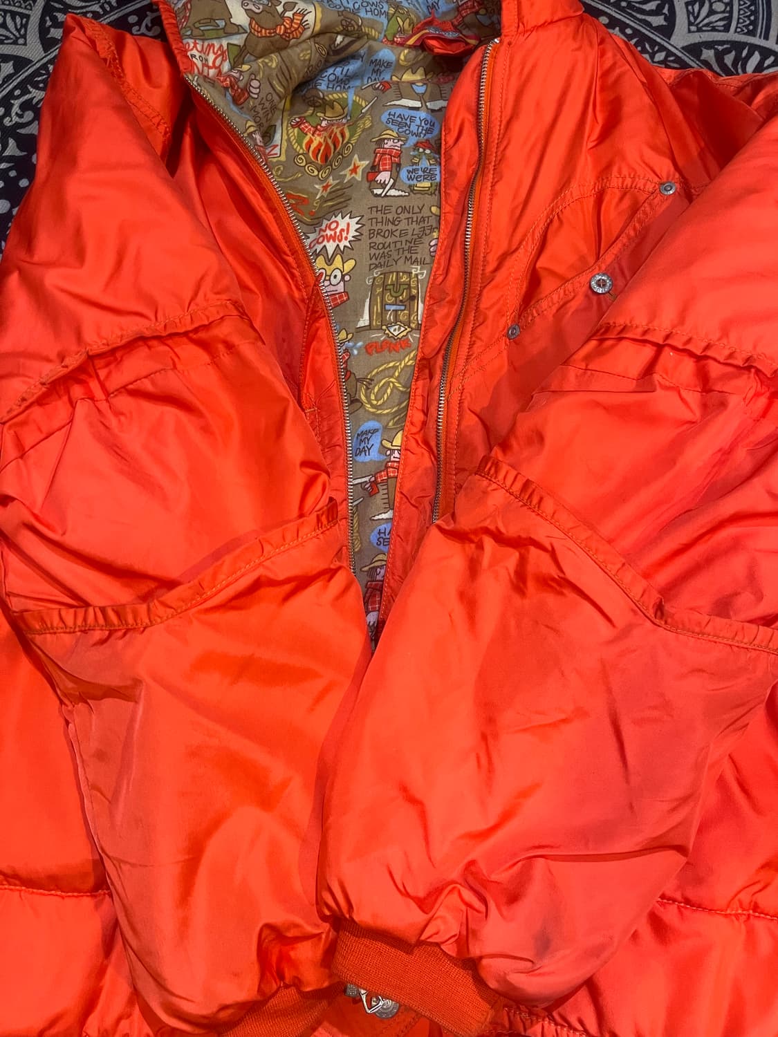 오일릴리 카툰 라이닝 후드 점퍼 상품이미지9