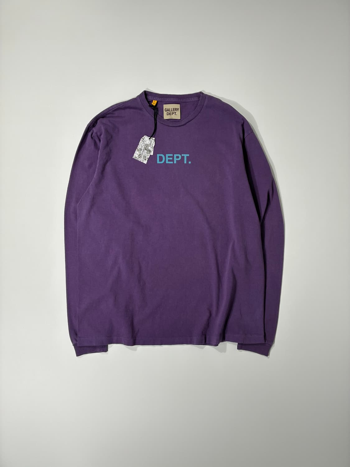 갤러리 디파트먼트 DEPT 로고 롱슬리브 티셔츠 퍼플 L사이즈 상품이미지1