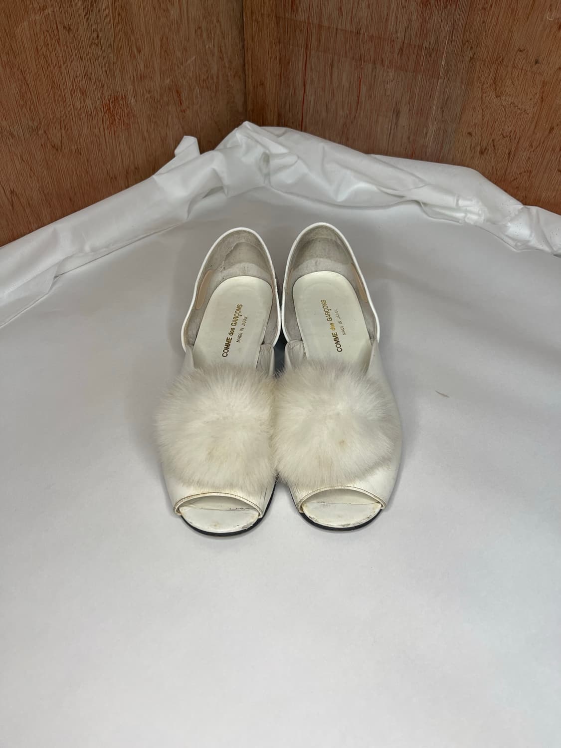 꼼데가르송 데미지 포인트 퍼 구두 상품이미지2