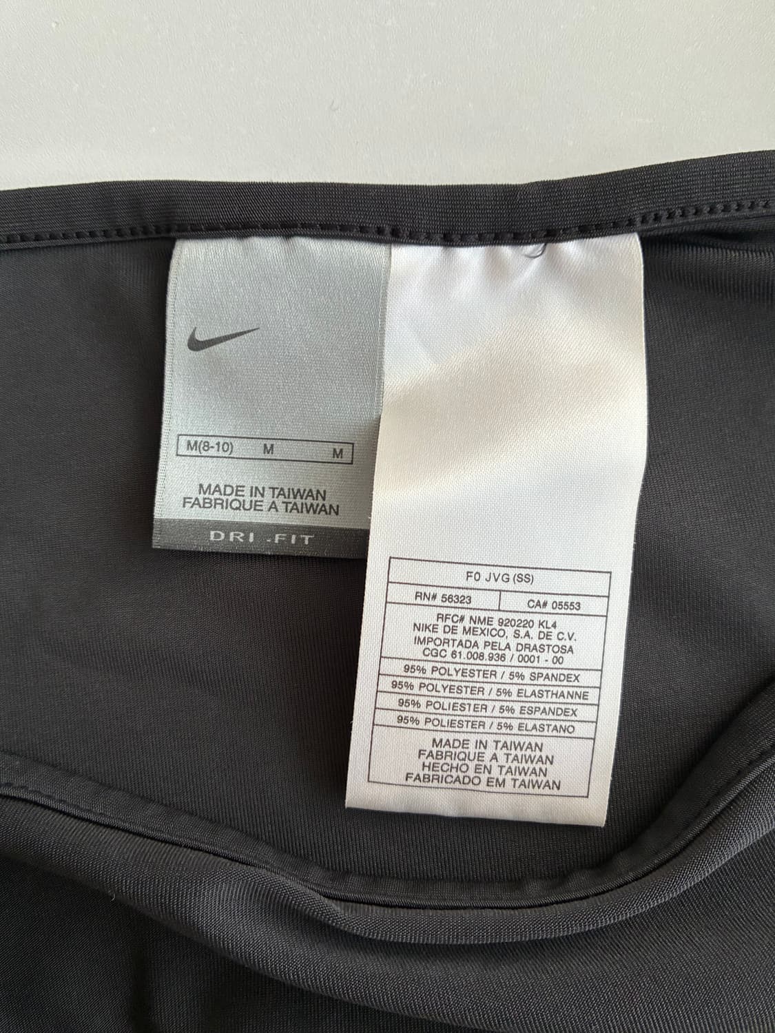 M) 나이키 드라이핏 스퀘어넥 티셔츠 차콜 상품이미지4