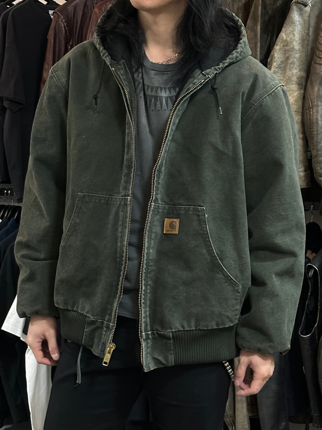 00's OG 칼하트 J130 액티브 자켓 칼하트 MOS 모스그린 상품이미지10