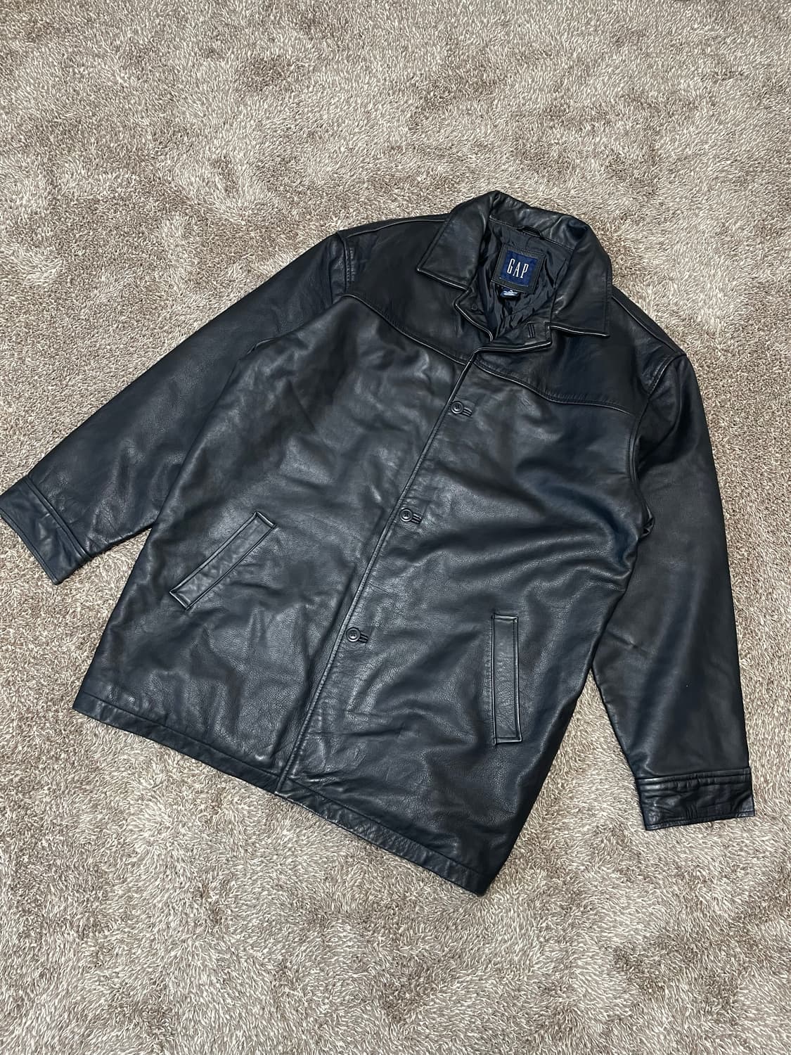 빈티지 올드갭 레더 카코트 old gap 상품이미지1