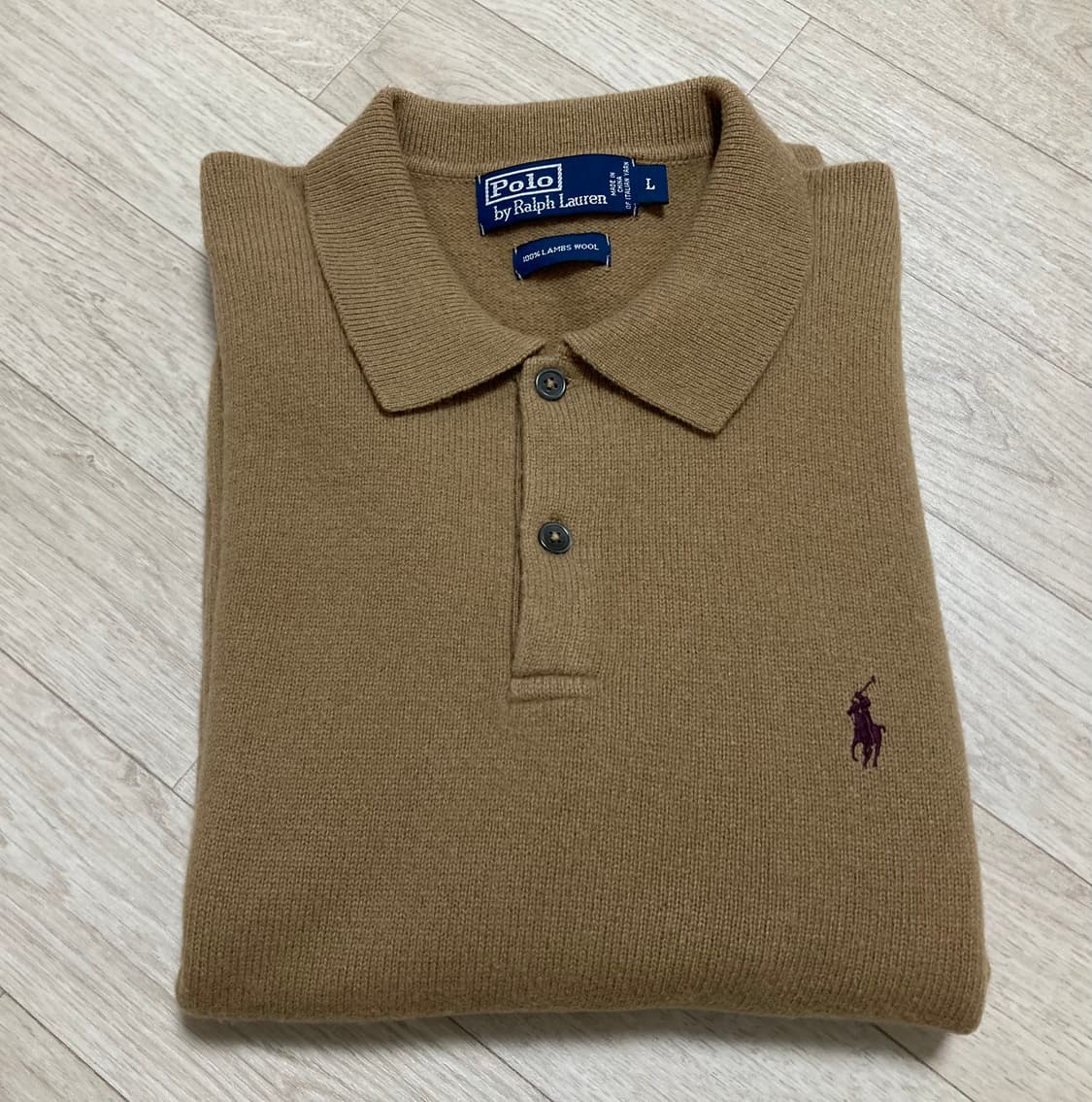 폴로 울 카라니트 L(105) 판매 상품이미지1